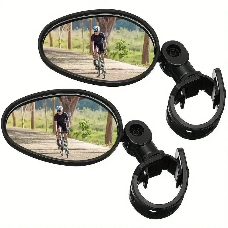 Habicare SS Acrylic Convex Bicycle Handlebar Mirrors (1pc or 2pcs) Acrylic Convex Bicycle Handlebar Mirrors (1pc or 2pcs)