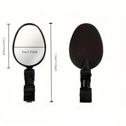 Habicare SS Acrylic Convex Bicycle Handlebar Mirrors (1pc or 2pcs) Acrylic Convex Bicycle Handlebar Mirrors (1pc or 2pcs)