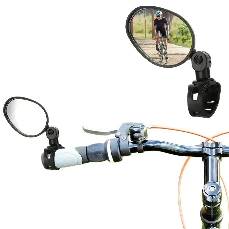 Habicare SS Acrylic Convex Bicycle Handlebar Mirrors (1pc or 2pcs) Acrylic Convex Bicycle Handlebar Mirrors (1pc or 2pcs)