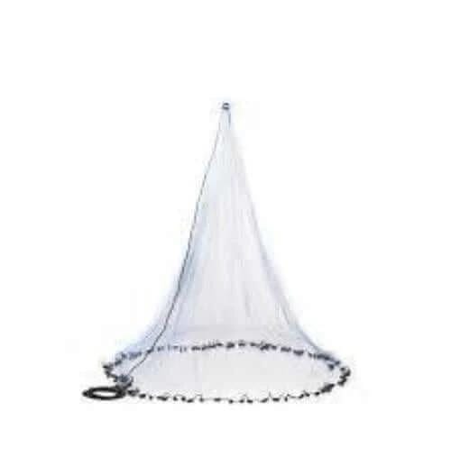Action Fishing Nets CAST NETS 12FT Radius 1 inch White Cast Net USA Style 12FT Radius 1 inch White Cast Net USA Style - NZ