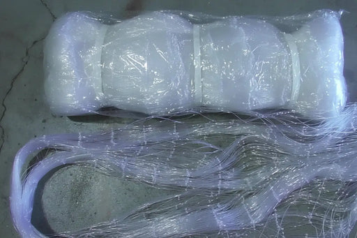 Action Fishing Nets Unslung Mesh AFM-10A   80M 0.50mm x 90mm x 25md Snow white AFM10A 80M 0.50mm Net By Action Fishing Nets