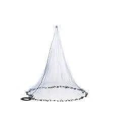 Cast Net 4ft Radius White USA Style By Action Fishing Nets For Anglers Half Inch Mesh