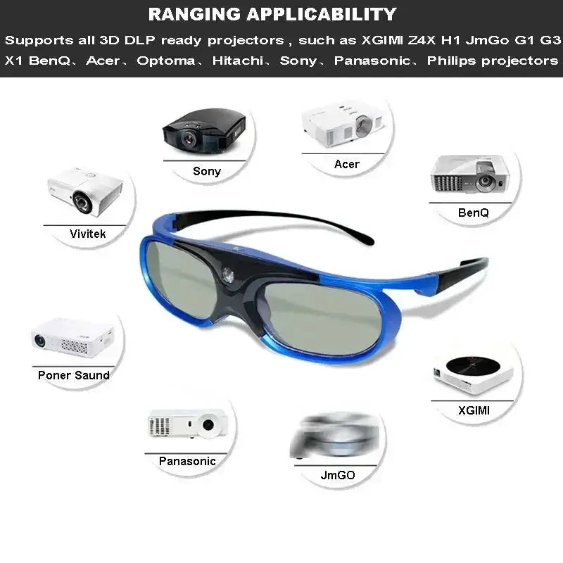 Habicare 9eight5 Active Shutter 3D Glasses (96–144Hz) for Projectors Active Shutter 3D Glasses (96–144Hz) for Projectors