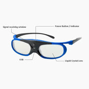 Habicare 9eight5 Active Shutter 3D Glasses (96–144Hz) for Projectors Active Shutter 3D Glasses (96–144Hz) for Projectors