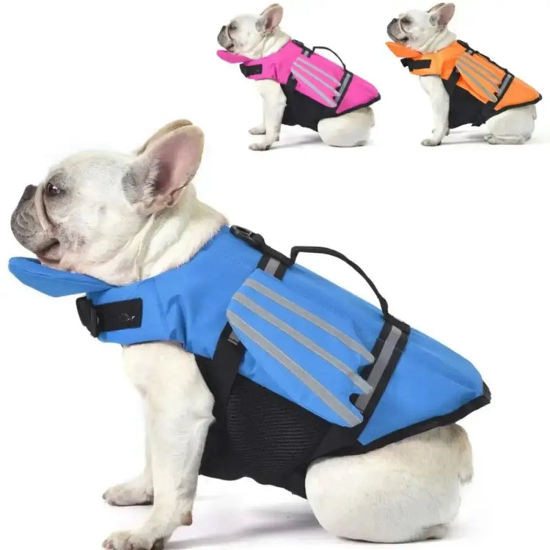 Adjustable Dog Life Jacket with Chin Float & Rescue Handle – view 1