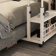 Habicare SS Adjustable Folding Desk with Storage Shelf & Wheels Adjustable Folding Desk with Storage Shelf & Wheels