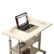 Habicare SS Adjustable Folding Desk with Storage Shelf & Wheels Adjustable Folding Desk with Storage Shelf & Wheels