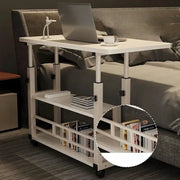 Habicare SS Adjustable Folding Desk with Storage Shelf & Wheels Adjustable Folding Desk with Storage Shelf & Wheels
