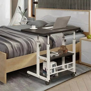 Habicare SS Adjustable Folding Desk with Storage Shelf & Wheels Adjustable Folding Desk with Storage Shelf & Wheels