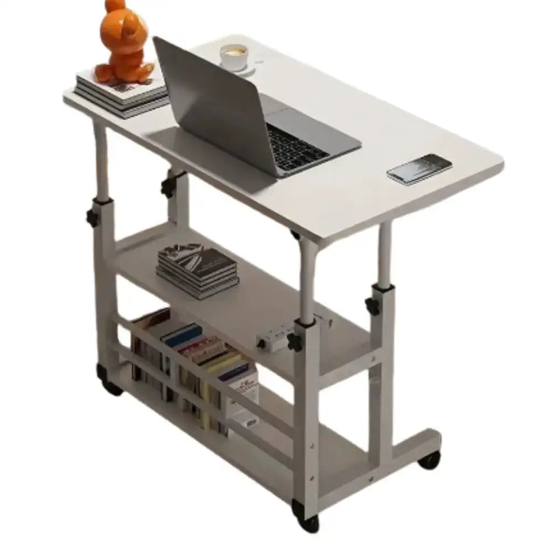 Habicare SS Adjustable Folding Desk with Storage Shelf & Wheels Adjustable Folding Desk with Storage Shelf & Wheels