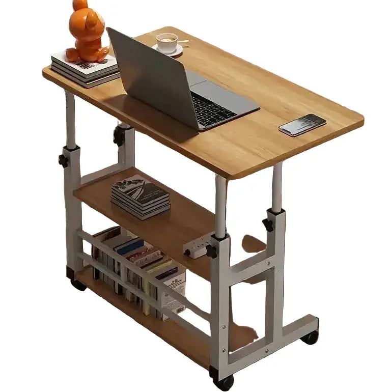 Habicare SS Adjustable Folding Desk with Storage Shelf & Wheels Adjustable Folding Desk with Storage Shelf & Wheels