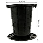 Habicare SS Adjustable Folding Portable Camping Toilet Adjustable Folding Portable Camping Toilet
