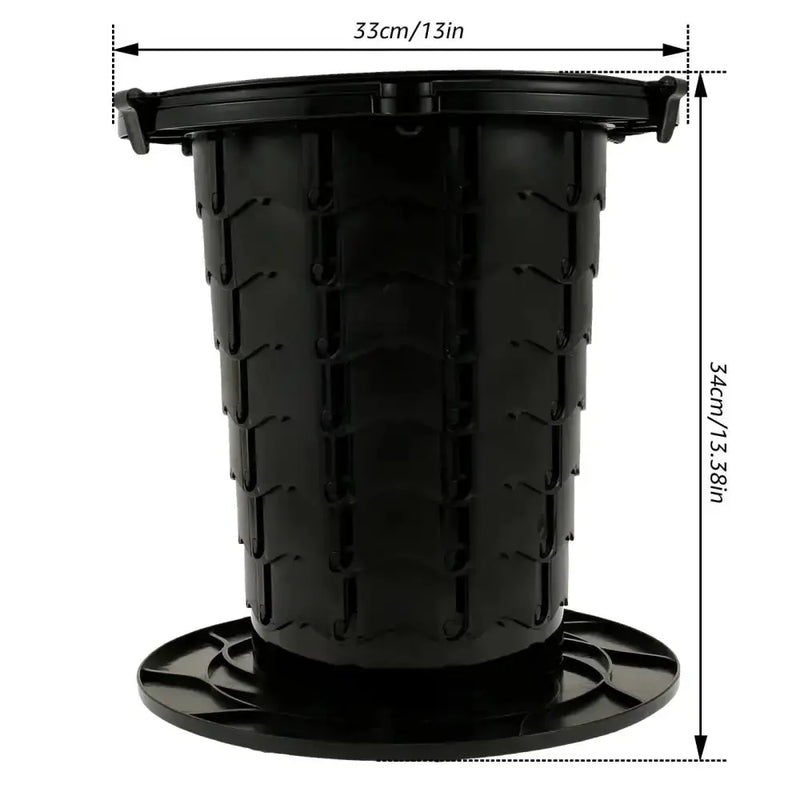 Habicare SS Adjustable Folding Portable Camping Toilet Adjustable Folding Portable Camping Toilet