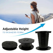 Habicare SS Adjustable Folding Portable Camping Toilet Adjustable Folding Portable Camping Toilet