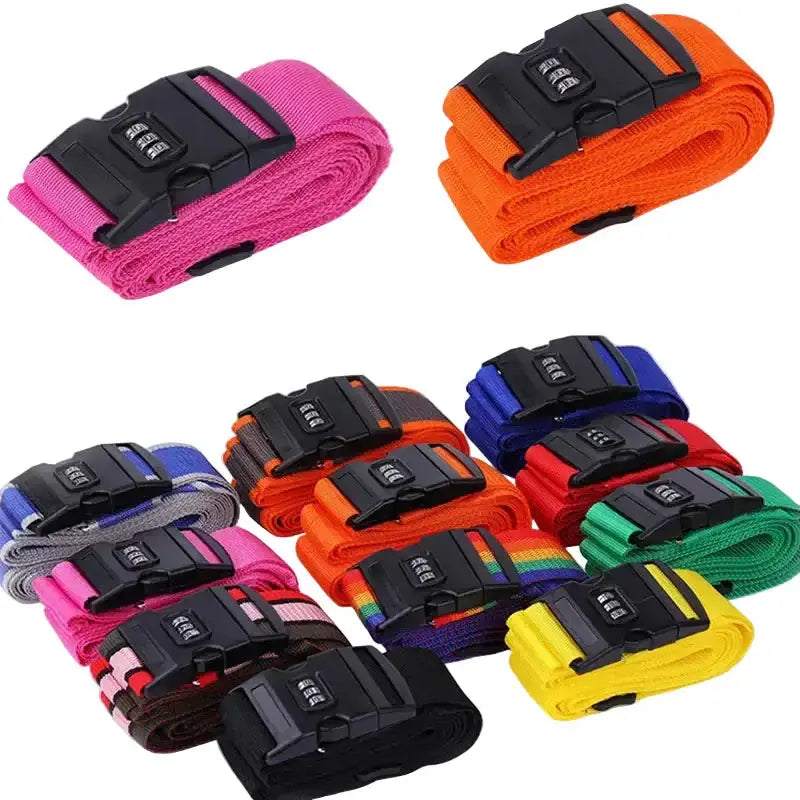 Adjustable Locking Luggage Strap with Buckle (different colours available) – view 3