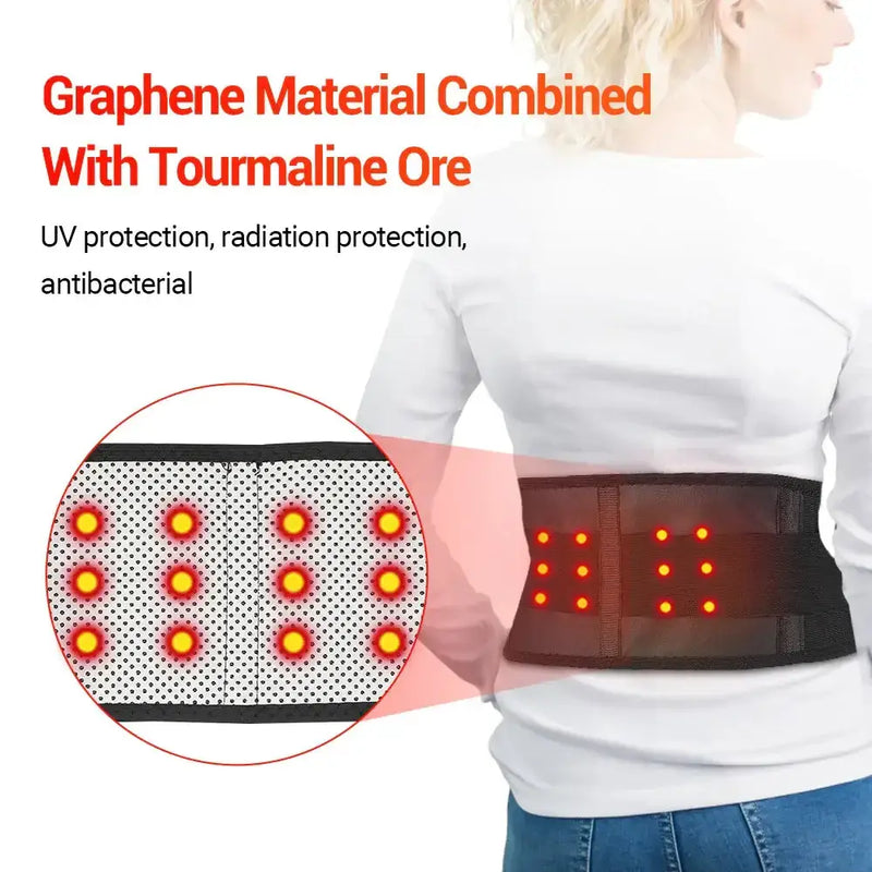 Habicare HBC Adjustable Waist Tourmaline Self-Heating Therapy Belt Adjustable Waist Tourmaline Self-Heating Therapy Belt