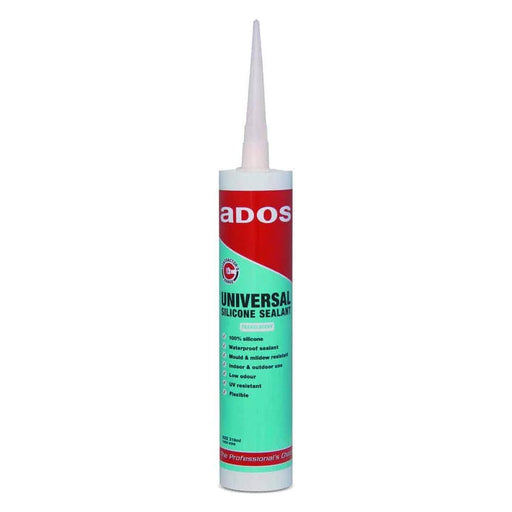 CRC ADOS Universal Silicone Sealant Translucent Weatherproof 310ml For Bathrooms And Kitchens Home DIY