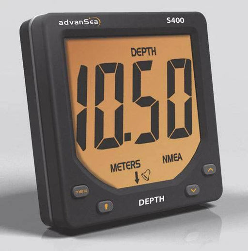 AdvanSea Depth S400 High Performance Depth Sounder With Giant 45 Mm Digits For Instant Clear Readouts