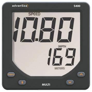 AdvanSea Multi S400 Display Only Depth And Speed Instrument For Marine Navigation