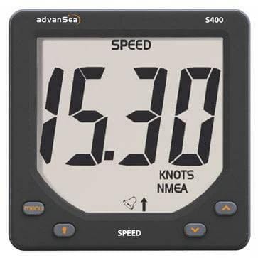 AdvanSea Speed S400 Marine Speedometer With Plastic Thru Hull TDX For Racing And Cruising