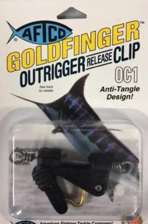 AFTCO Goldfinger Outrigger Release Clip OC1 With Precision Tension Slider And Anti Tangling Design