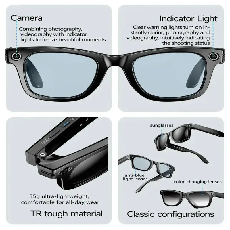 AI Smart Glasses – 4K Camera, Translation, Music & Calls (4 models available) – view 8