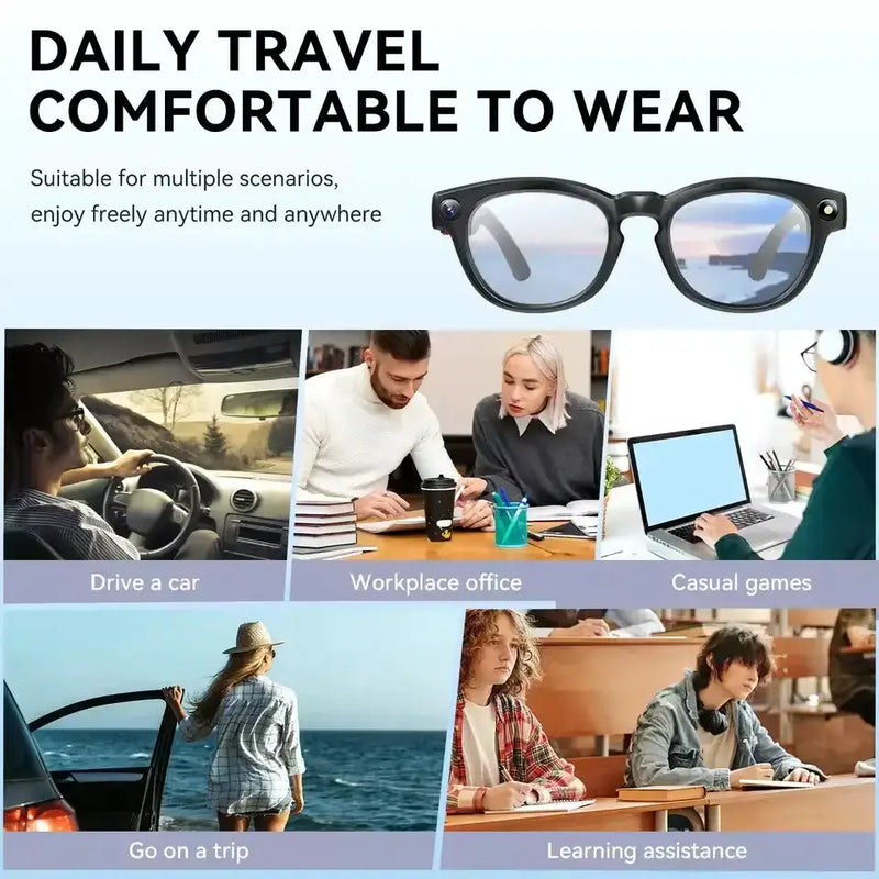 AI Smart Glasses with 4K Camera & Wi-Fi Transmission (different colours available) – view 4