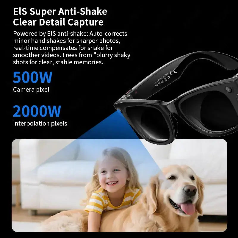 Habicare 9eight5 AI Smart Glasses with 5MP Camera & Bluetooth AI Smart Glasses with 5MP Camera & Bluetooth