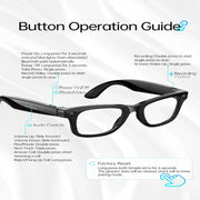 Habicare 9eight5 AI Smart Glasses with 5MP Camera & Bluetooth AI Smart Glasses with 5MP Camera & Bluetooth