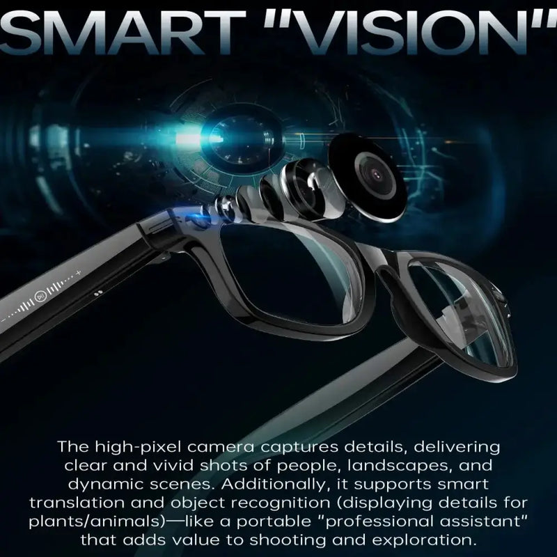 Habicare 9eight5 AI Smart Glasses with 5MP Camera & Bluetooth AI Smart Glasses with 5MP Camera & Bluetooth