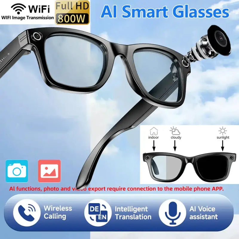 AI Smart Glasses with Camera & Bluetooth Call (different models available) – view 2