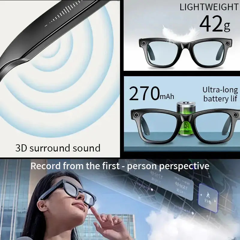 AI Smart Glasses with Camera & Bluetooth Call (different models available) – view 5
