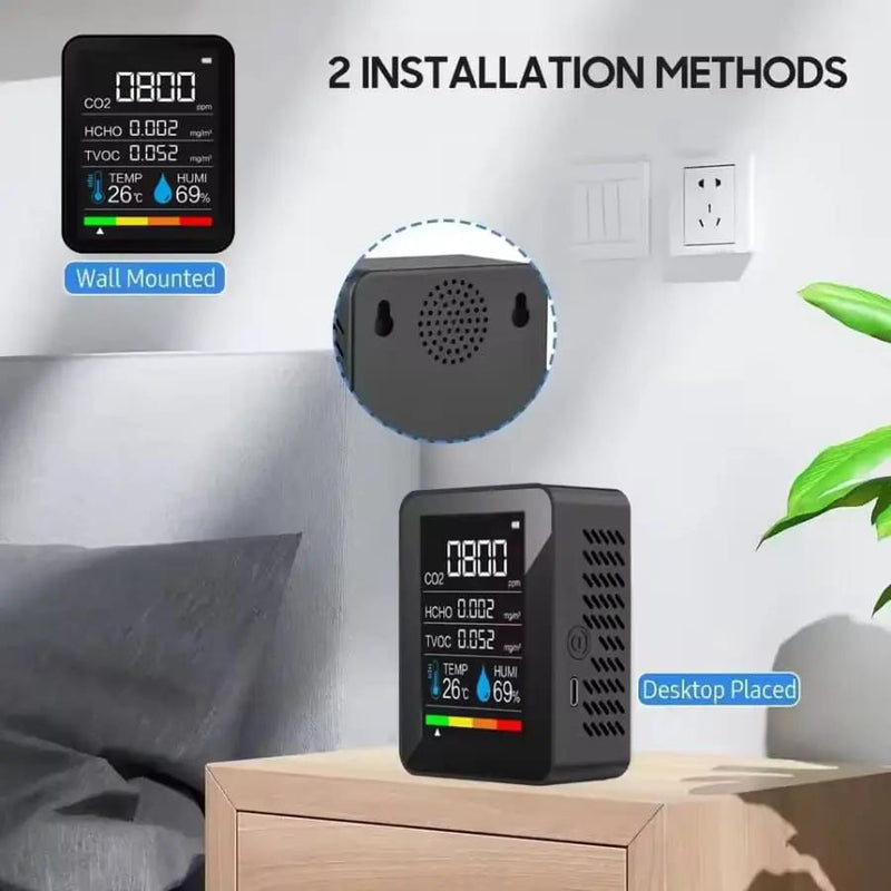 9eight5 Tools & Kits (multipurpose) Air Quality Monitor - 5 in 1 Air Quality Monitor - 5 in 1