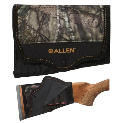 Allen Buttstock Shell Holder For Shotgun MOBU Country Camouflage Holds 5 Rounds For Quick Access