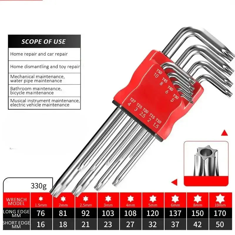 Allen Hex Wrench Screwdriver Set with Sleeve (5 different models available) – view 13