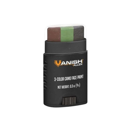 Allen Vanish Camo Face Paint Stick 3 Camo Colours for Quick Multitone Concealment in the Field