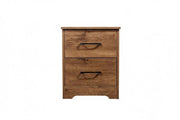 sue-e furniture Bedside Table 'Althea' Walnut Color BedSide Table 'Althea' Walnut Color BedSide Table