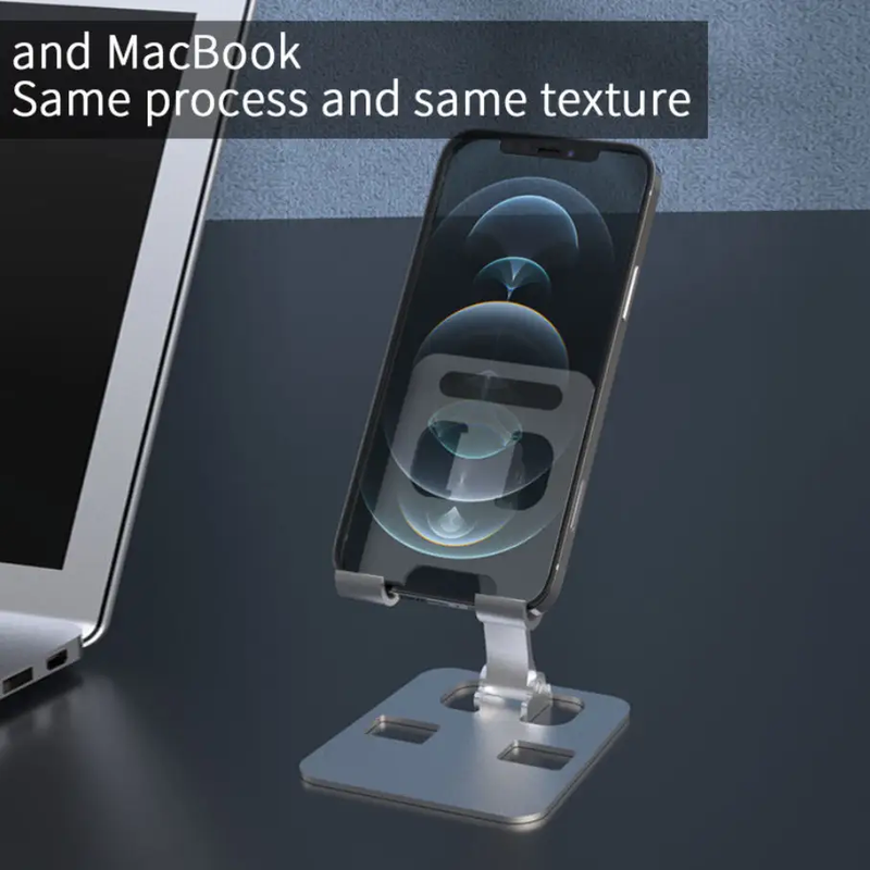 Aluminum Alloy Universal Flexible Adjustable Foldable Cell Phone & Tablet Holder – view 4