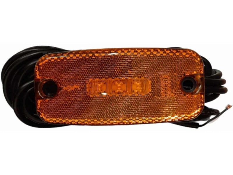Amber Rectangular LED Multi Volt Marker Light Submersible – view 1