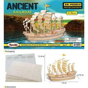 9eight5 3D Puzzle Ancient Sailboat Ancient Sailboat