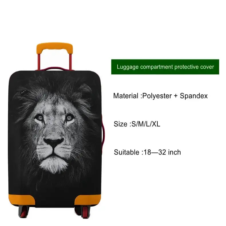 Habicare SS Animal Print Elastic Luggage Cover (18–32″) Animal Print Elastic Luggage Cover (18–32″)