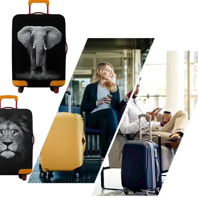Habicare SS Animal Print Elastic Luggage Cover (18–32″) Animal Print Elastic Luggage Cover (18–32″)