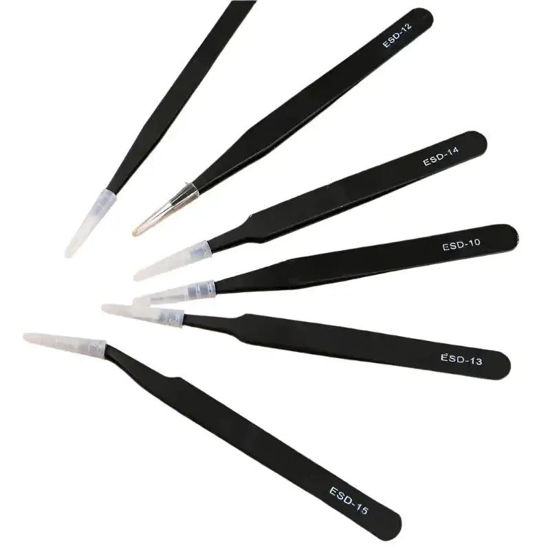 Anti-Static ESD Stainless Steel Curved Tweezers (6 different types available) – view 6