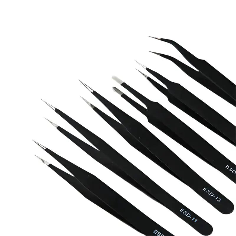 Anti-Static ESD Stainless Steel Curved Tweezers (6 different types available) – view 5