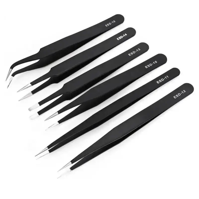 Anti-Static ESD Stainless Steel Curved Tweezers (6 different types available) – view 8
