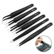 Anti-Static ESD Stainless Steel Curved Tweezers (6 different types available) – view 2
