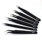 Anti-Static ESD Stainless Steel Curved Tweezers (6 different types available) – view 3