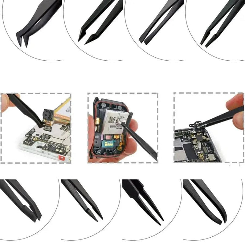 That Watch Shop Watch Tools Anti-static Plastic Tweezers (8 piece) Anti-static Plastic Tweezers (8 piece)