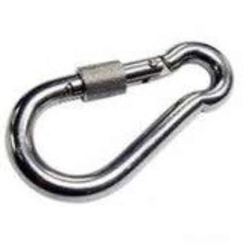 Anzor Stainless Steel Shackels Spring Hooks With Nut - 6mm - 12mm Anzor Spring Hooks With Nut 6mm 12mm Durable Steel