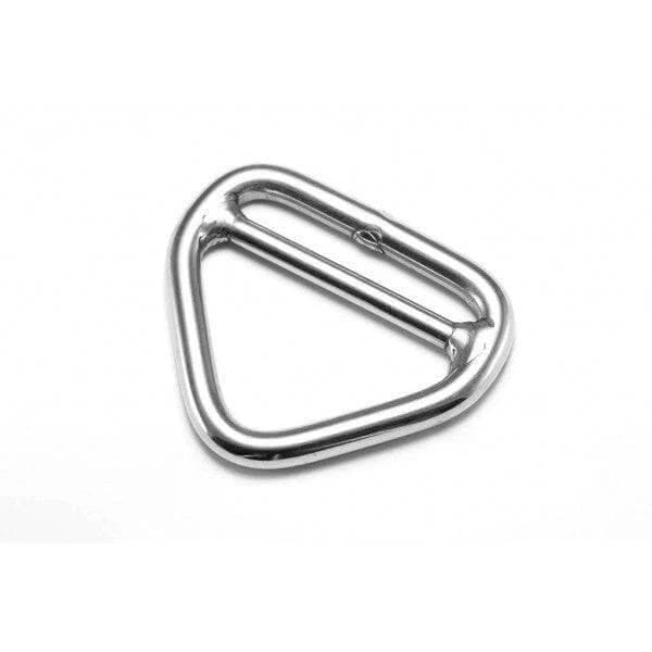 Absolute Marine Triangle Ring Cross Bar 6mm SS316, Heavy Duty Double Bar, Snag Free Marine Rigging For Shade Sails